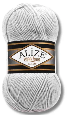 Imagen del producto de Alize 1x 100g Superlana Klasik, hilo de lana, color sólido, ideal para tejer a crochet o a dos agujas (698)
