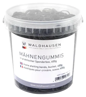 Zdjęcie produktu dla Gumy do grzywy w wiaderku, 400 g, czarne