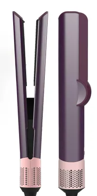 Produktbild von Haartrockner und Glätteisen, digitale Temperaturregelung, vielseitiges Styling, lila