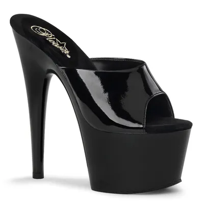 Produktbild von ADORE-701 Damen Slipper von Pleaser, Schwarz Lack , EU 44, US 14