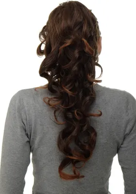 Produktbild von WIG ME UP Haarteil, lockig, Braun-Mix WK08-3T30
