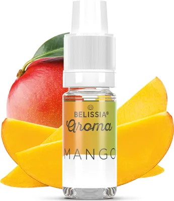 Produktbild von Belissia Lebensmittelaroma Mango - 10ml Hochdosiertes Aroma  - Kalorienfrei, Vegan - Für Speisen, Getränke, Shake, Quark, Nebelmaschine, Diffuser, uvm