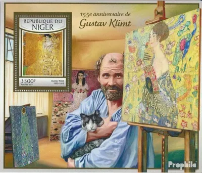 Produktbild von Briefmarken Niger 2017 Mi Block 664 (kompl. Ausg.) postfrisch Gustav Klimt