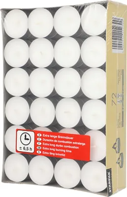 Produktbild von Papstar 15230, Zylinder, Weiß, 6,5 h, 72 Stück(e)