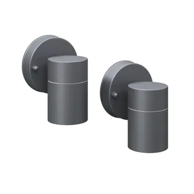 Image de Applique murale d'extérieur 2 pcs Acier