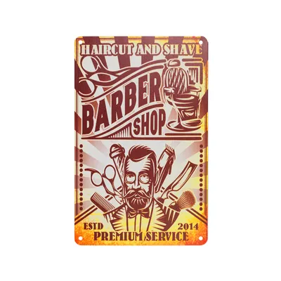 Obrázok produktu pre Dekoratívna tabuľa BARBER B073
