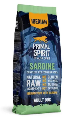 Produktbild von Primal Spirit Iberian Sardine Trockenfutter für Hunde 12 kg