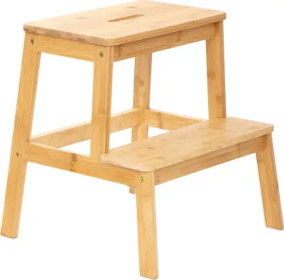Produktbild von HOMLA PASSO Bambus-Tritthocker natur 42,7x40x49,6 cm