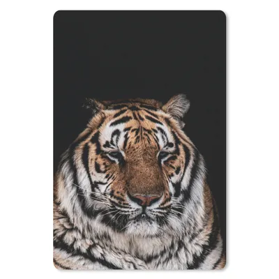 Produktbild von MuchoWow® Mauspad Mousepad Tiger - Faulenzer - Schwarz 40x60 cm - Mousepads - Maus Mat - Pad - Mausunterlage - Schreibtisch Accesoire