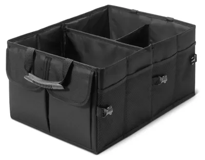 Image de A. Organisateur de coffre de voiture de base, sac de rangement pour coffre avec plusieurs compartiments