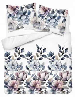 Produktbild von Detexpol Bettwäsche 160x200 cm 100% Baumwolle Blumenmuster