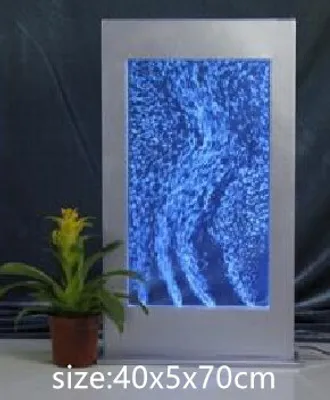 Obrázek produktu pro Nástěnný panel LED vodní stěna vodní stěny vodní bubliny stěna Waterwall 40x70cm New