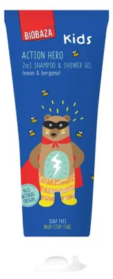 Produktbild von Biobaza Action Hero Duschgel und Shampoo 2-in-1, 250 ml