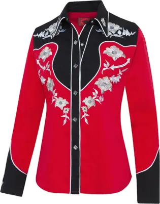 Produktbild von Stars & Stripes Damen Westernbluse »LYNN« Rot