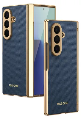 Produktbild von Handyhülle Klapphülle + H9 Display Glas Samsung Galaxy Z Fold8 Ultra 5G Blau