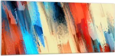 Produktbild von Bilder auf glas - Abstraktion modern - 120x50cm - Glasbilder - Wandbilder - Kunstdruck - zum Aufhängen bereit - Wanddekoration aus Glas - Glas Bilder - Wandbild auf Glas - Einteilig - GAB120x50-4087