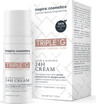 Produktbild von TRIPLE'G Glow & Rediance 24h Creme 50ml, 100% vegan, UV- Wifi- Blaulicht Schutz