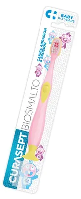 Productafbeelding van Curasept Biosmalto 0-3y Baby Toothbrush (1 stuk)