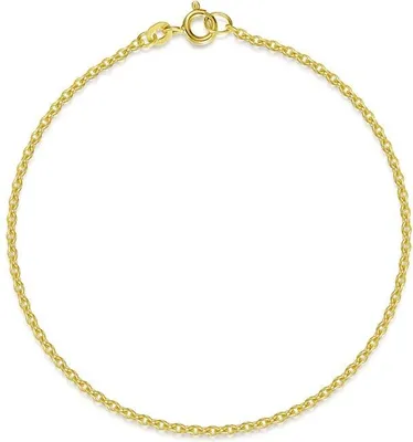 Produktbild von SILBERKETTEN STORE Erbskette Armband 1,8mm - 585 Gold, Länge wählbar von 17-23cm - 21cm