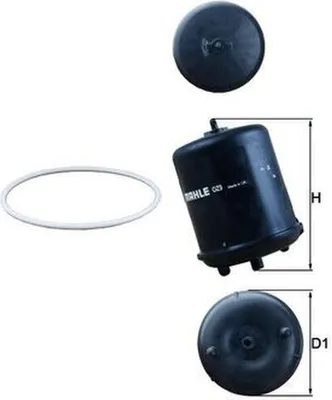 Produktbild von Ölfilter MAHLE OZ 9D für VDL Futura für TEMSA SAFIR für VAN HOOL T-Serie für Solaria VACANZA für IRIZAR i3 für GINAF X-Series