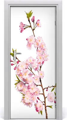 Produktbild von Tulup Türaufkleber 85x205 cm Dekorative Aufkleber Selbstklebend Wasserdichte Tapete Abnehmbar Schlafzimmer Wohnzimmer Wohnkultur - Kirschblüten