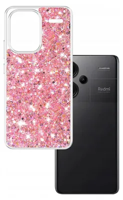 Produktbild von Techsuit Sparkly Glitter Back Cover Hülle für Xiaomi Redmi Note 13 Pro Plus - Rosa
