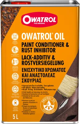 Produktbild von OWATROL Öl Oil - 5 Liter - Rostumwandler, Grundierung, Rostschutz, dauerhaft elastisch, Oldtimer, Lufttrocknend