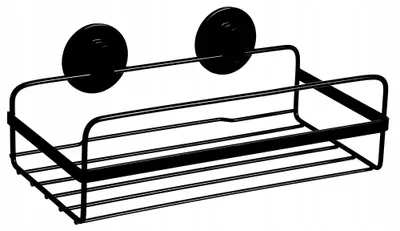 Produktbild von SEPIO Duschablage Schwarz, Badezimmer Organizer Flach, Duschablage zum Hängen, Duschregal Organizer, Shower Shelf