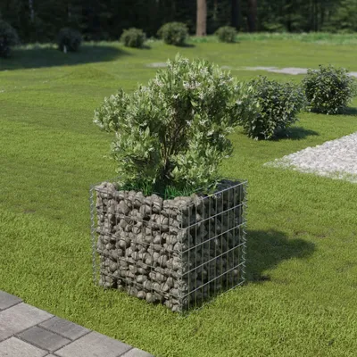 Produktbild von "2026 Promotion" Gabionen-Hochbeet - Pflanzkasten - Verzinkter Stahl 50×50×50 cm - Beete CC863