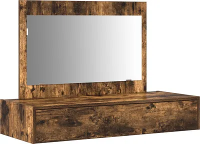 Produktbild von Möbel Schminktisch Wandmontage Räuchereiche 100x40x70 cm - Schminktische 865212