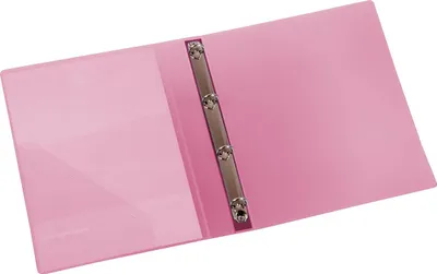Produktbild von EICHNER Präsentationsringbuch 4-Ringe rot-transparent 2,5 cm DIN A4