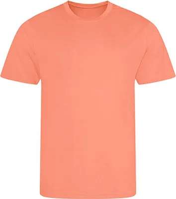 Immagine prodotto di Just Cool JC001 | Cool T-Shirt +WRAP  +Protezione solare 30 - Colore: Peach Sorbet - Taglia: L
