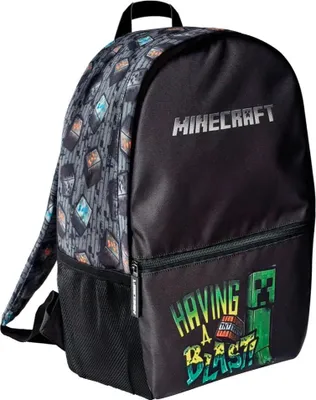 Produktbild von Minecraft Creeper Kinder Rucksack Backpack Schultasche Gr. 38 x 24 x 12
