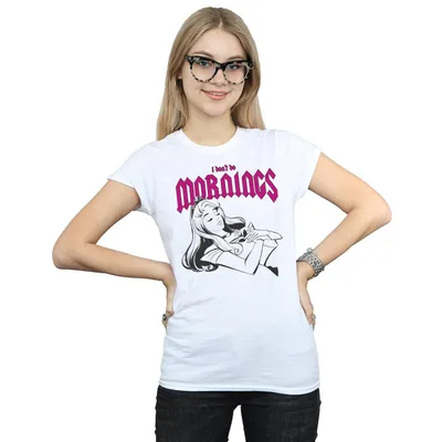 Produktbild von Disney - "Sleeping Beauty Don't Do Mornings" T-Shirt für Damen BI37175 (L) (Weiß)