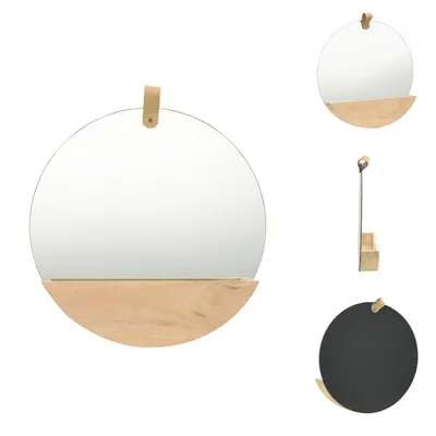 Produktbild von vidaXL Wandspiegel Kiefer Massivholz 35 cm - Spiegel