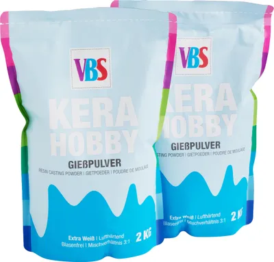 Produktbild von VBS Gießpulver "KeraHobby", Weiß 4 kg