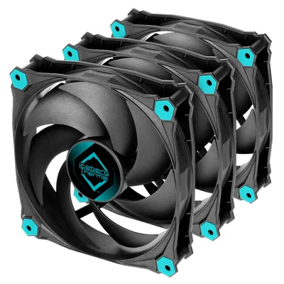 Image de ICEBERG THERMAL IceGALE Silent - 120mm  Black (3er Pack)*