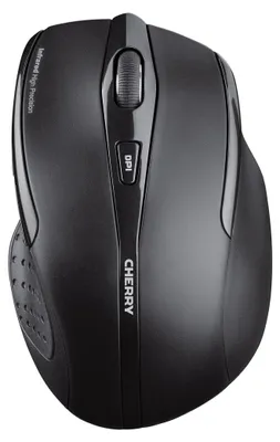 Zdjęcie produktu dla CHERRY DW 5100, Pełnowymiarowy (100%), Bezprzewodowy, RF Wireless, Czarny, Dołączona myszka