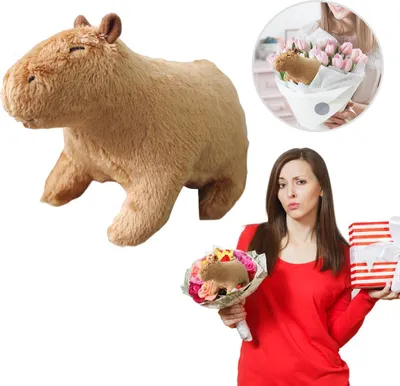 Produktbild von Simulationstier Capybara Plüschtiere Niedliche Plüschpuppen Wildtiere Gefülltes Geschenk für Kinder und Freunde