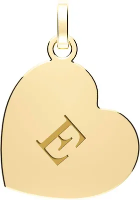 Image de Pendentif Femme Coeur Lettre / Initiale Or 375/1000 - 17mm*12mm; TRS35314LTE