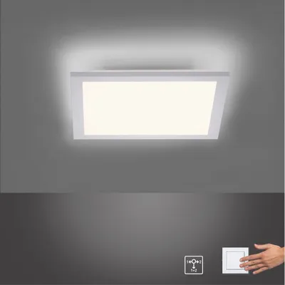 Produktbild von JUST LIGHT LED Panel FLAT Flaches Deckenpanel Wohnbereich, z.B. Wohnzimmer, Schlafzimmer, Esszimmer, Flur, Büro-/Arbeitszimmer 12200-16, 12201-16, 12204-16