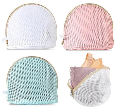 3er-Set halbrunde Wäschebeutel für BHs & Lingerie