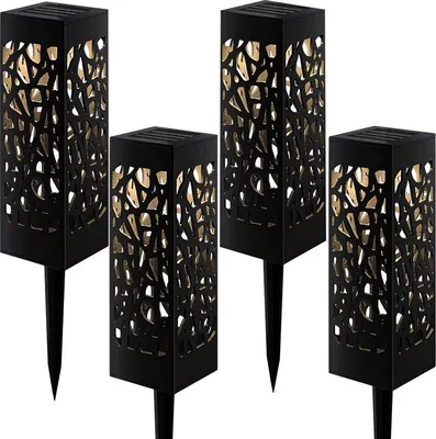 Immagine prodotto di Verk 27103 Lampade solari da giardino con sensore crepuscolare 4 pz