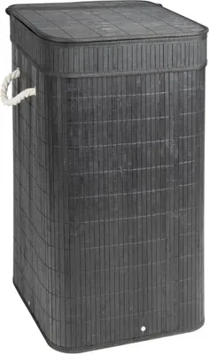 Zdjęcie produktu dla Kosz na pranie TATAMI 35,5x63x35,5cm, czarny/biały
