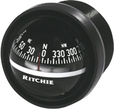 Obrázek produktu pro Kompas Ritchie model 'Explorer V-57.2', 12V, kompas na přístrojovou desku, růžice Ø69,9 mm/5°, černý