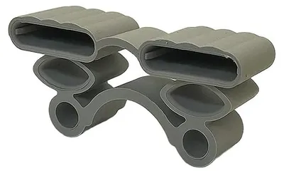 Produktbild von Lattenkappen Gummi Latthalter Bettrost - 10 Stück - 115 x 40 x 32 x 8,5 mm - Duo - Für Lattenrost und Bett