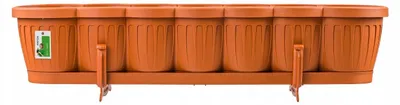 Produktbild von PAFEN Balkonkasten Begonia 80 mit Haken - Terrakotta