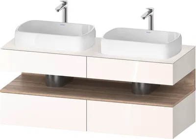 Produktbild von DURAVIT QA4767055220010 QTG KWTU WH Ek. 1400x550x600 Wß Hgl.