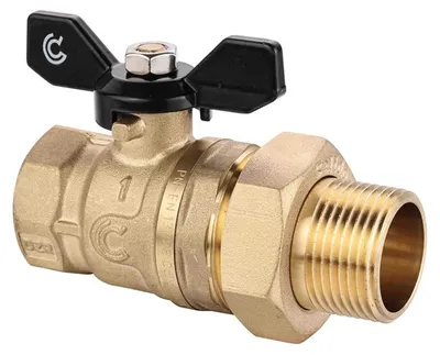 Obrázok produktu pre Guľový ventil ARKA Calido, ANTI-LIME S40 PRO, s polospojkou, 3/4"