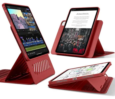 Produktbild von ESR Shift Magnetic – Lederhülle für iPad Pro 13 (2024) – Rot